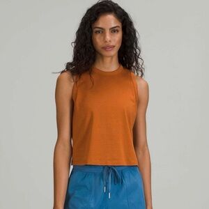 -Lululemon Classic-Fit Cotton-Blend Tank Top-Size 6